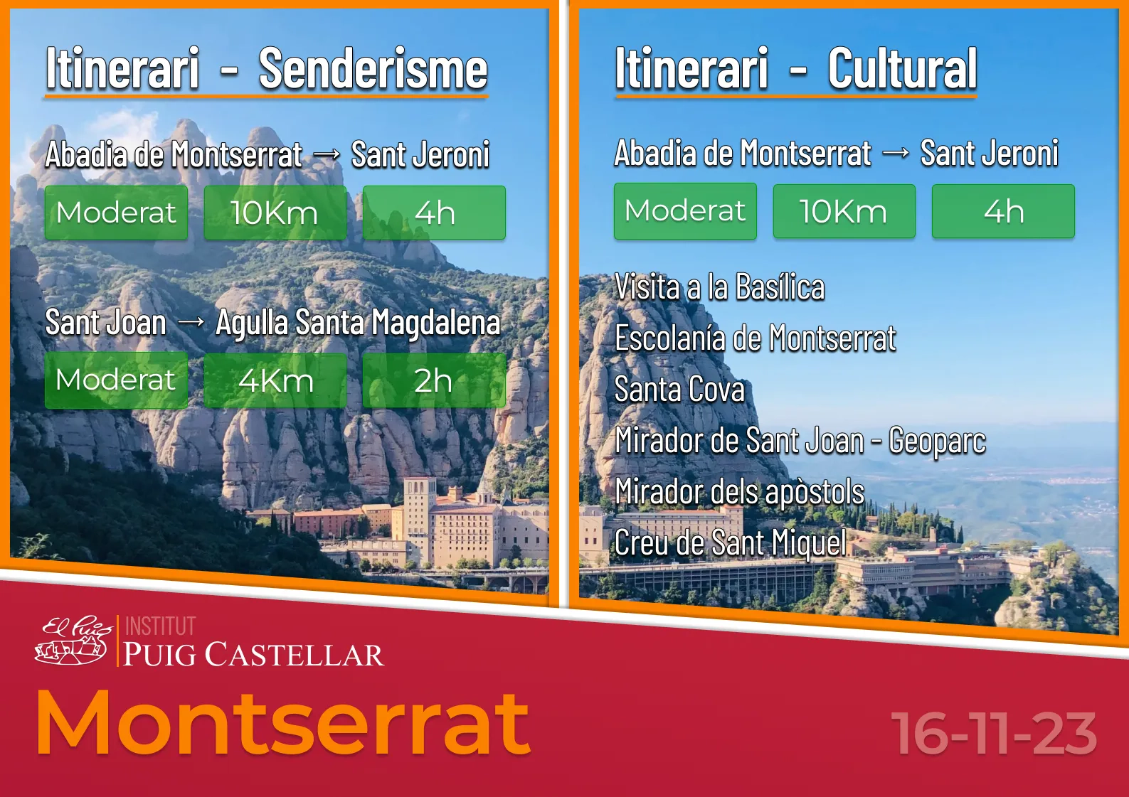 Itinerari Montserrat