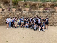 Els alumnes de 4t d'ESO visiten el Parc Güell, patrimoni de la Humanitat