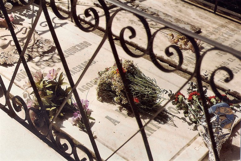 La tumba de Leonor Izquierdo