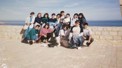 Alumnos de 3º de BUP en viaje de fin de curso a Ibiza