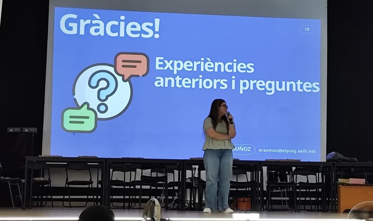 L'Ainhara explica la seva experiència de pràctiques Erasmus+ a Reutlingen