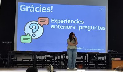 L'Ainhara explica la seva experiència de pràctiques Erasmus+ a Reutlingen