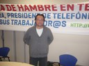 Josep Bel, exalumne del Puig als anys 70, en  vaga de fam pels drets del treballadors amb 6 companys més de feina.